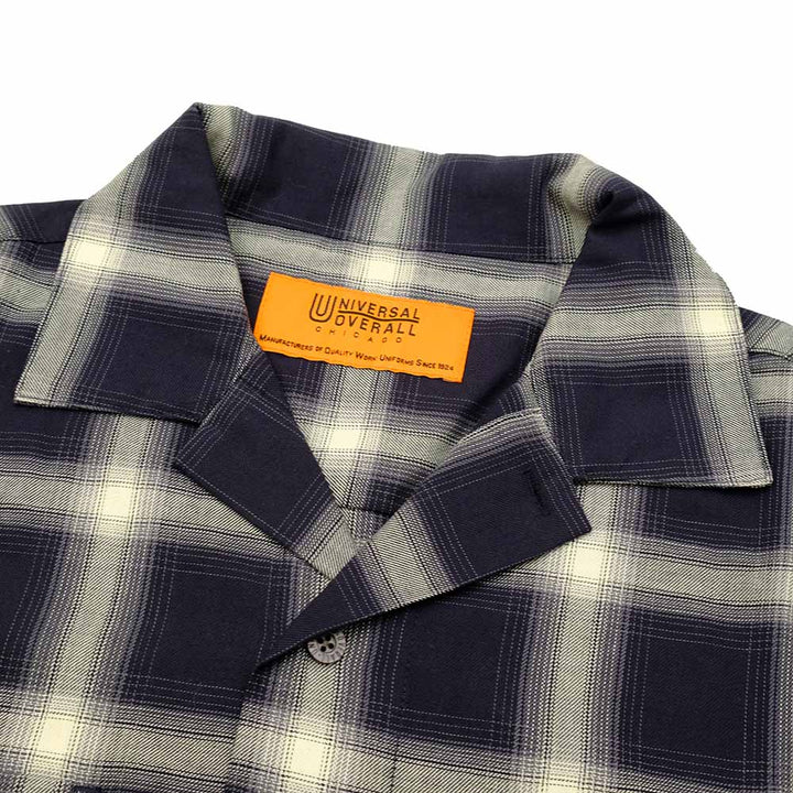 UNIVERSAL OVERALL - Open Color Check Work Shirt - U2523101