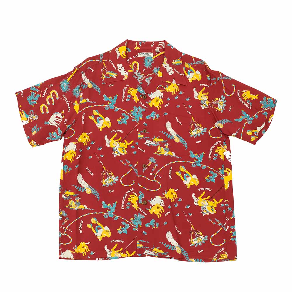 SUN SURF - RAYON HAWAIIAN SHIRT - PANIOLA TOWN - SS39420
