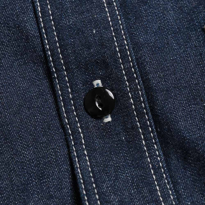 STUDIO D’ARTISAN & SA. - DENIM S/S WORK SHIRT - 5333B-S