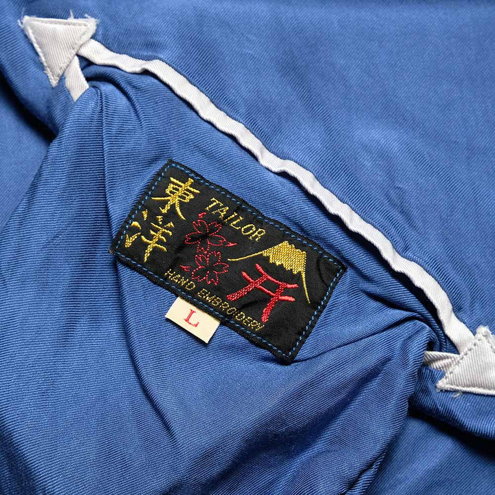 TAILOR TOYO - Acetate Souvenir Jacket - EAGLE ＆ DRAGON x JAPAN MAP - (AGING MODEL) - TT15907-125