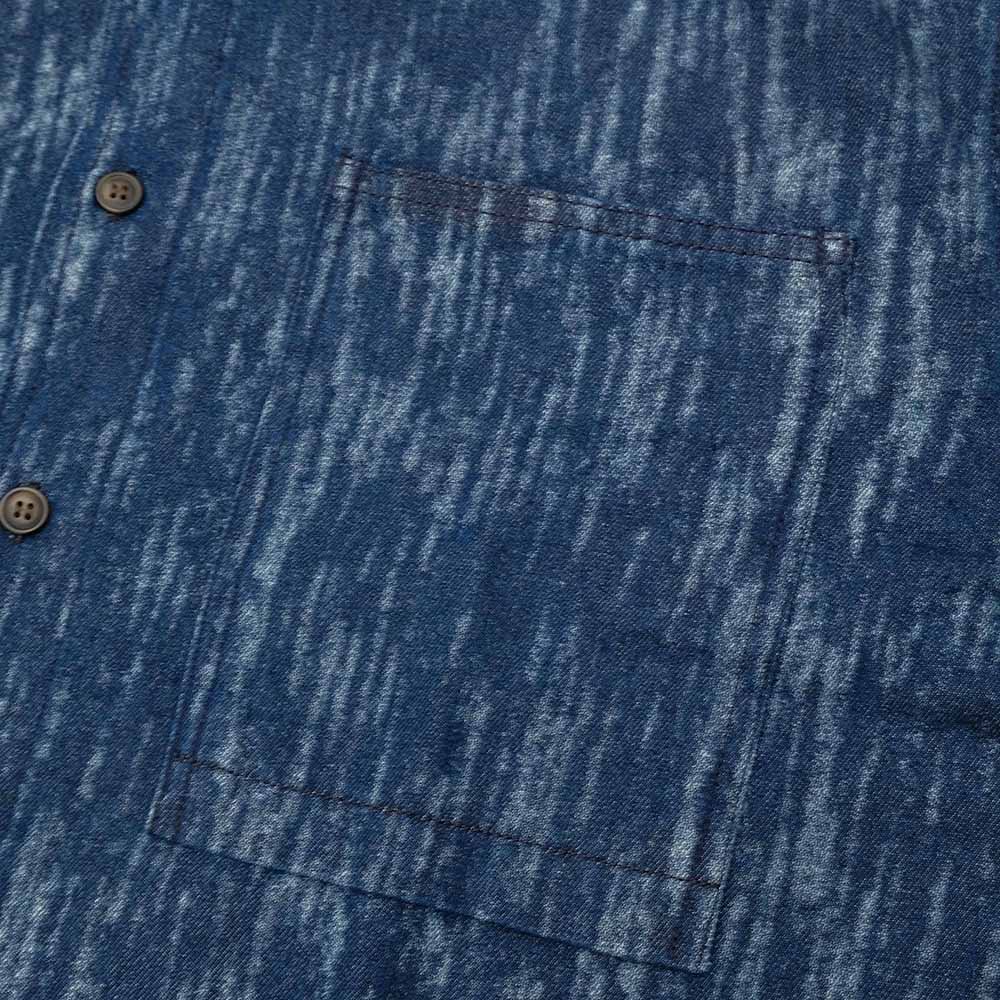 衣櫻 - ソフトコットンデニム素材 - 長袖デニムシャツ - 霜降柄 - SA1728