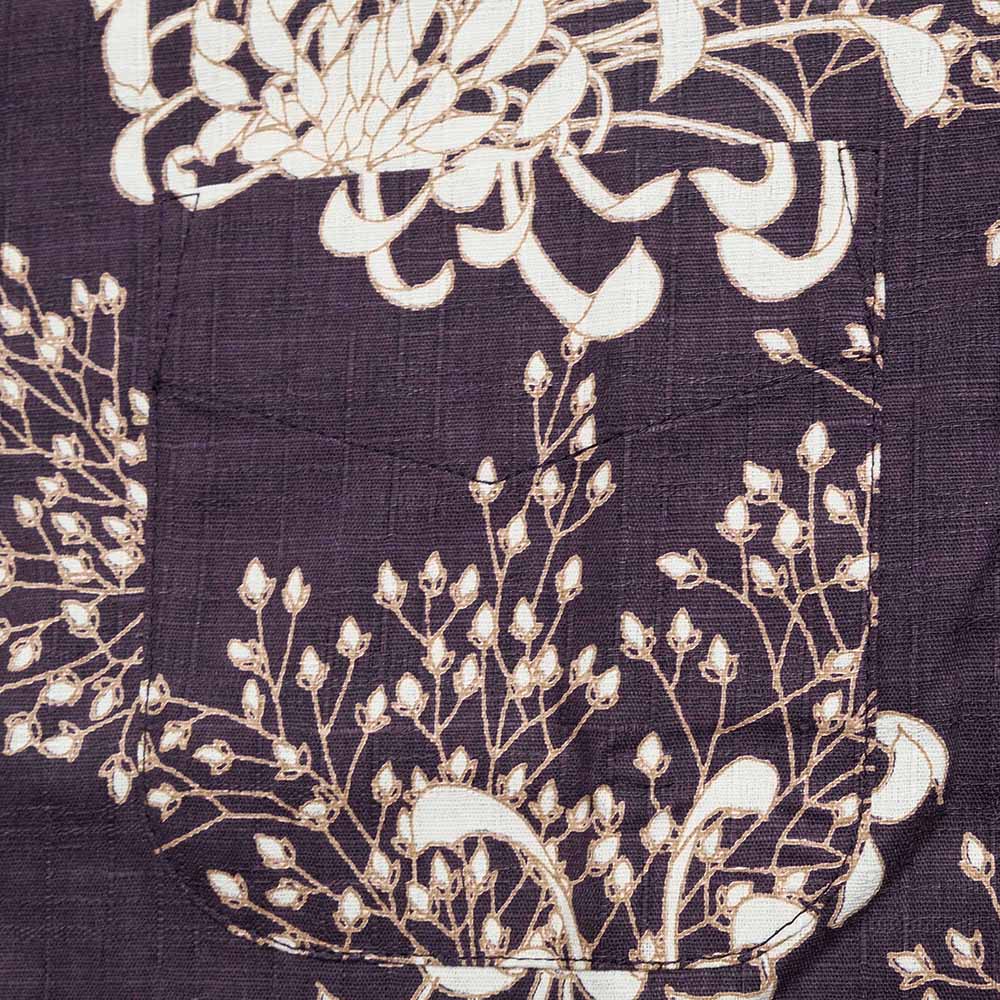 Koromozakura - Southern Cross - Short-Sleeve Regular Shirt - Chrysanthemum - SA1686