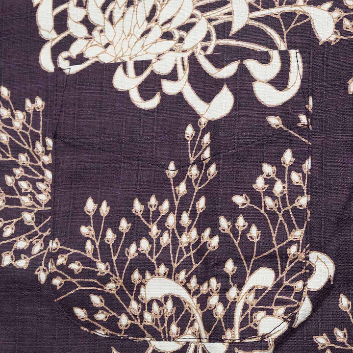 Koromozakura - Southern Cross - Short-Sleeve Regular Shirt - Chrysanthemum - SA1686