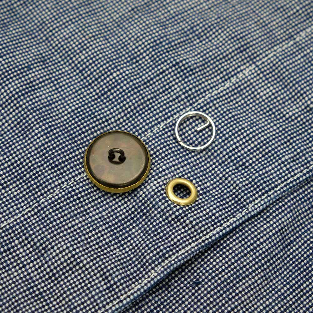 WAREHOUSE - INDOGO PINCHECK CHANGE BUTTON COVERALL - 2195