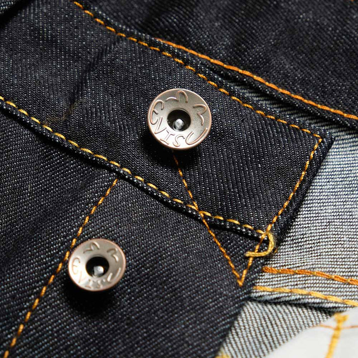 EVISU - #2017 - Ecru Seagull Print Taper Fit Jeans - 5JE1250