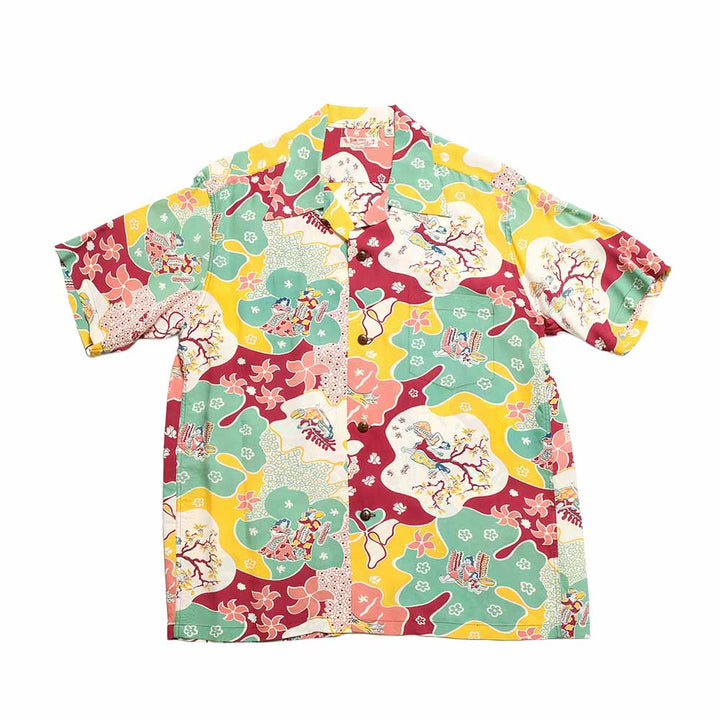 SUN SURF - S/S RAYON HAWAIIAN SHIRT - PARADISE HULA - SS39624