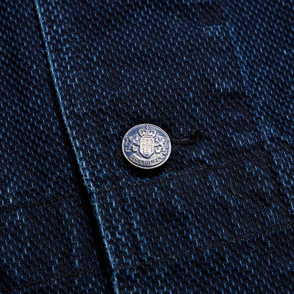 Soundman - Shawl Collar Coverall - Marshaii - Indigo Dyed SASHIKO - 451M-655B