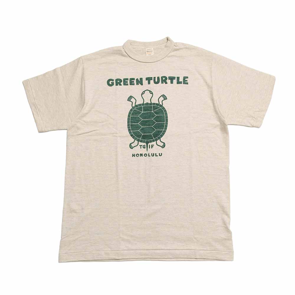 WAREHOUSE - Lot 4601 - S/S T-SHIRT - GREEN TURTLE - 4601GR-26