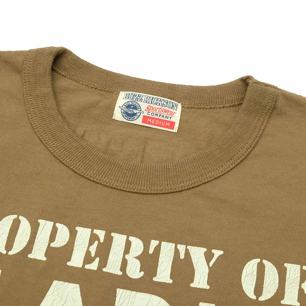 BUZZ RICKSON'S - S/S T-SHIRT - U.S. ARMY ATHLETIC DEPT. - BR79348