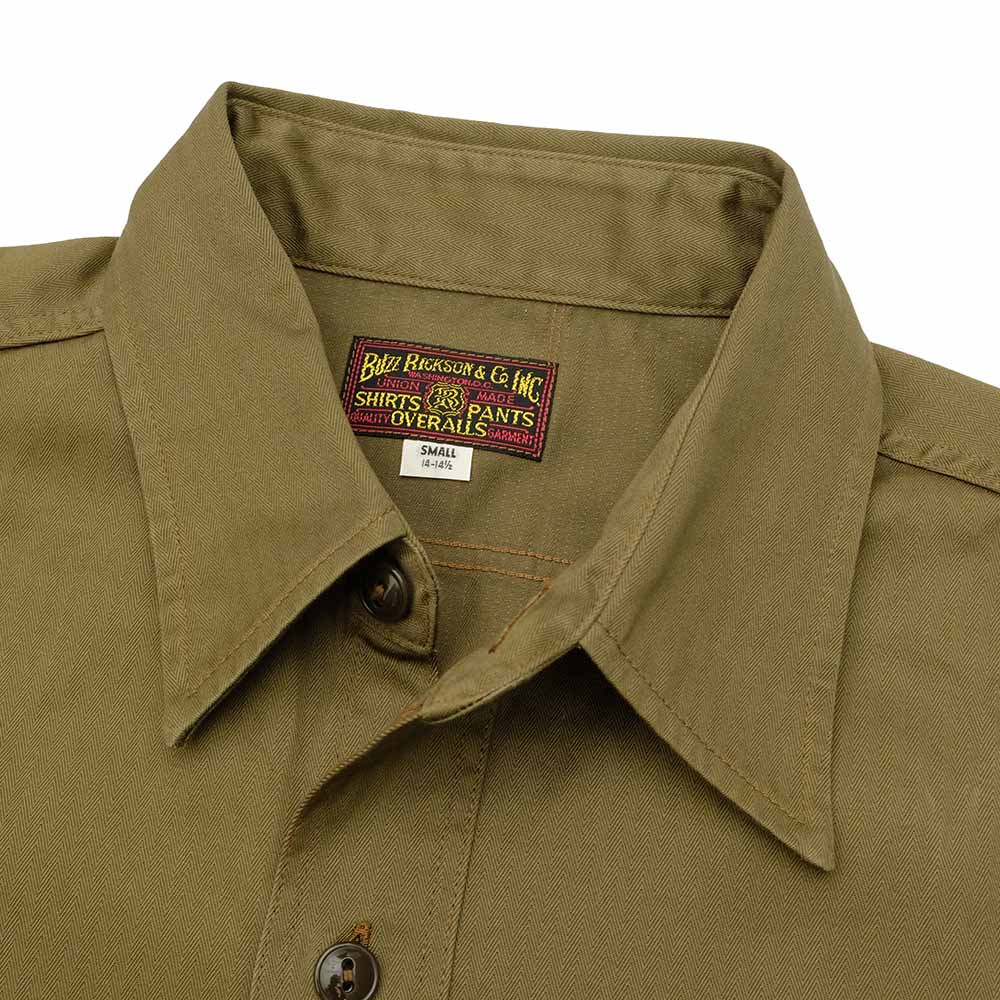 Buzz Rickson's - HERRINGBONE WORK SHIRTS - BR29390