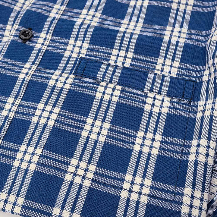 WAREHOUSE - 1900’S WHITE CHECK BLOUSE - 2231-1900-CK
