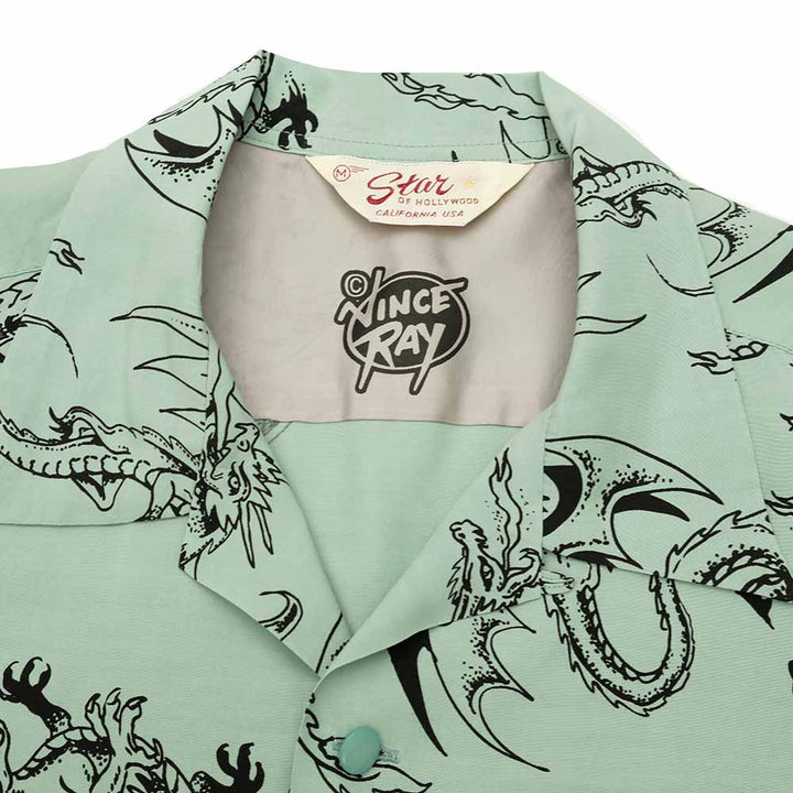 STAR OF HOLLYWOOD × VINCE RAY - HIGH DENSITY RAYON OPEN SHIRT - RETURN OF THE DRAGON - SH39309