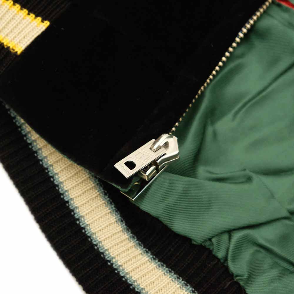 TAILOR TOYO - Velveteen - Two-tone - x Acetate Souvenir Jacket - TIGER HEAD x GOLD DRAGON - TT15795-119