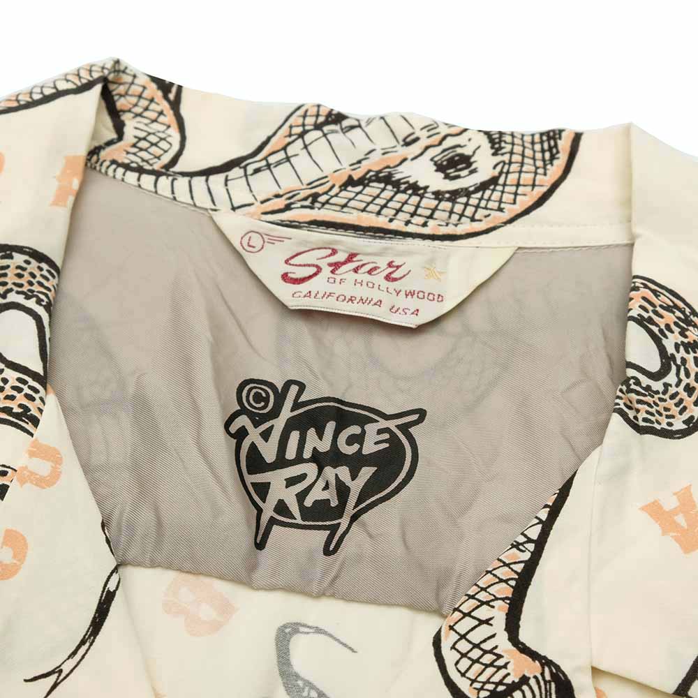 STAR OF HOLLYWOOD x VINCE RAY - HIGH DENSITY RAYON OPEN SHIRT - KING COBRA - SH39488