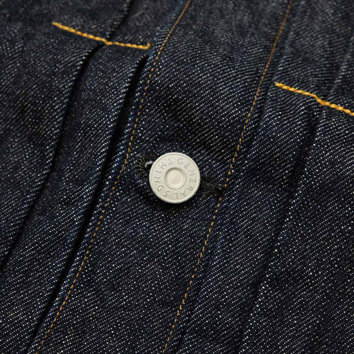 GENERAL THINGS - 2 Pockets Solid Denim Jacket - 7110