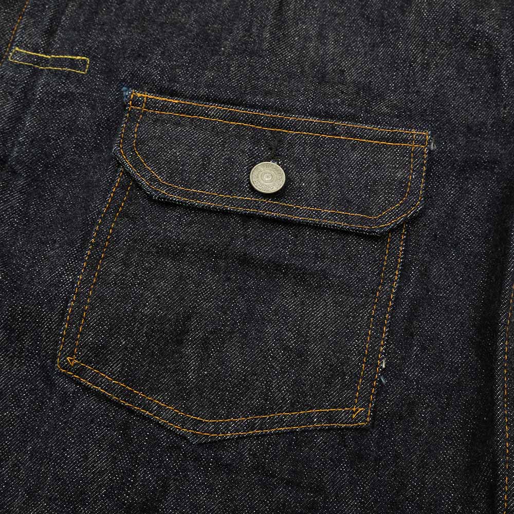 SUGAR CANE - 13.5oz. DENIM BLOUSE 1936 MODEL - T-BACK - SC11936T