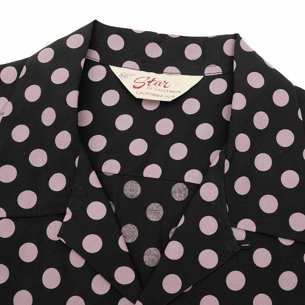 STAR OF HOLLYWOOD - HIGH DENSITY RAYON OPEN SHIRT - POLKA DOT - SH39316