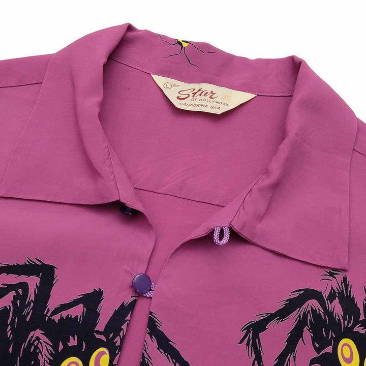 STAR OF HOLLYWOOD - HIGH DENSITY RAYON PULLOVER SHIRT - TARANTULA - SH38872