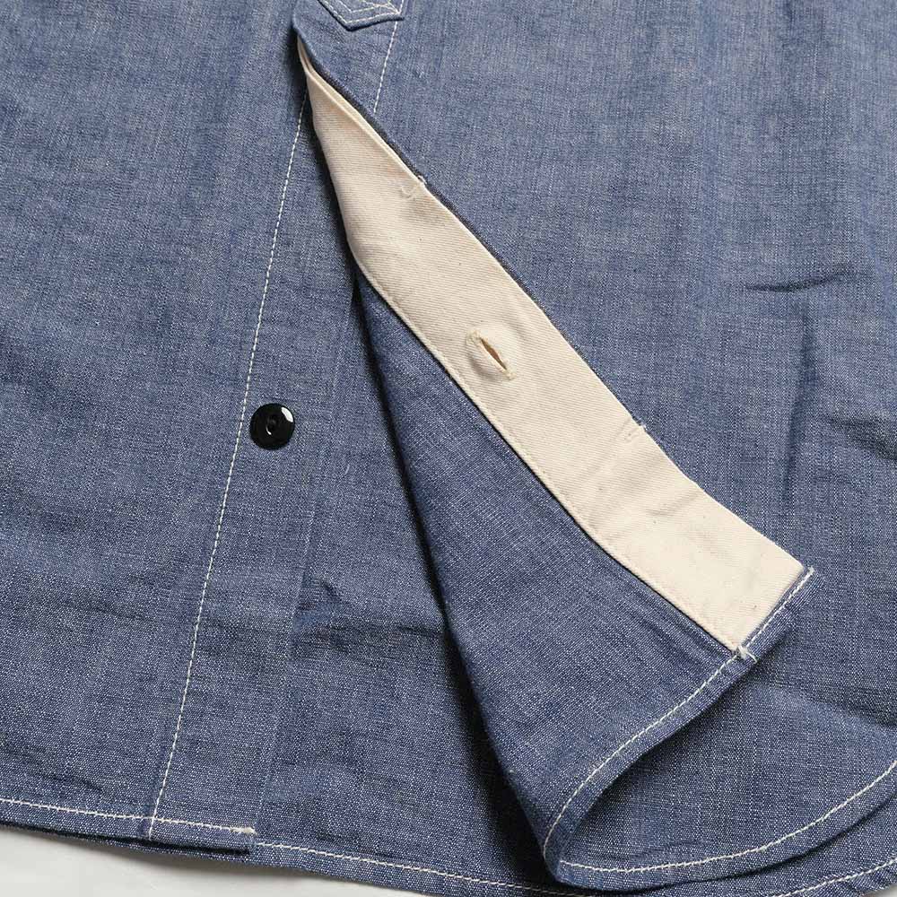 STUDIO D’ARTISAN & SA. - CHAMBRAY S/S WORK SHIRT - 5333A-S