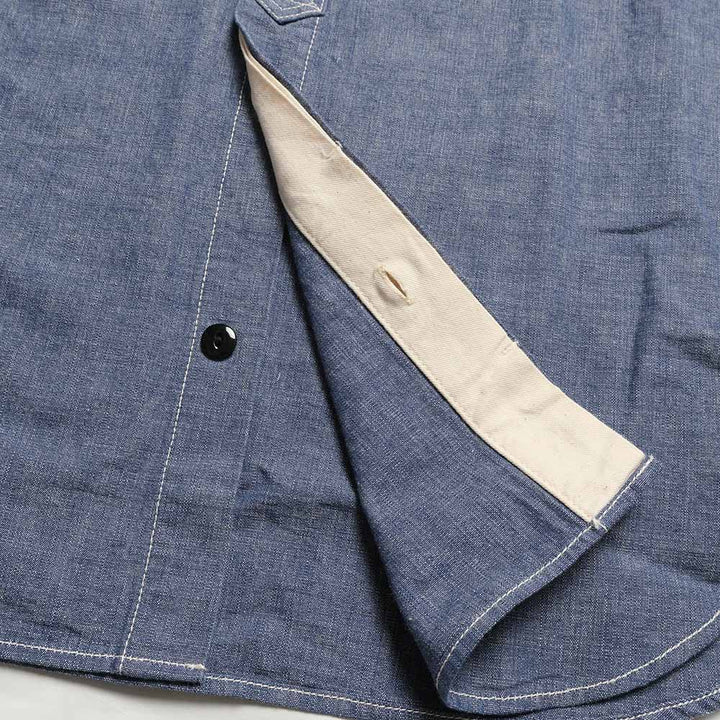 STUDIO D’ARTISAN & SA. - CHAMBRAY S/S WORK SHIRT - 5333A-S