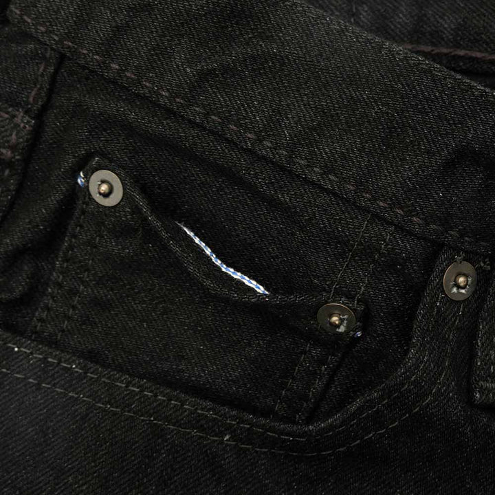 Pure Blue Japan - 14oz. Double Black Denim - Relaxed Tapered - XX-019-BK