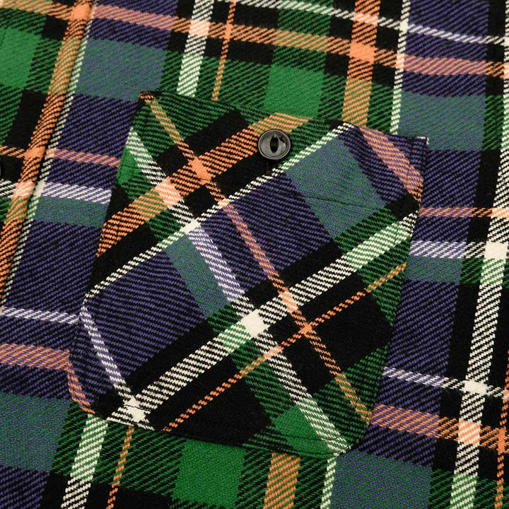 SUGAR CANE - TWILL CHECK WORK SHIRT - SC29566