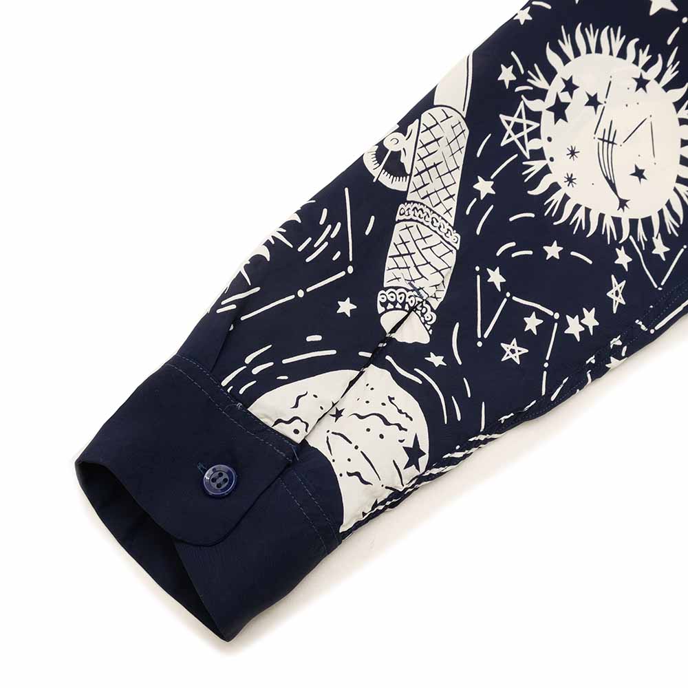SUN SURF - HINOYA EXCLUSIVE - L/S RAYON HAWAIIAN SHIRT - COSMO GRAPHIC - SS29051HY