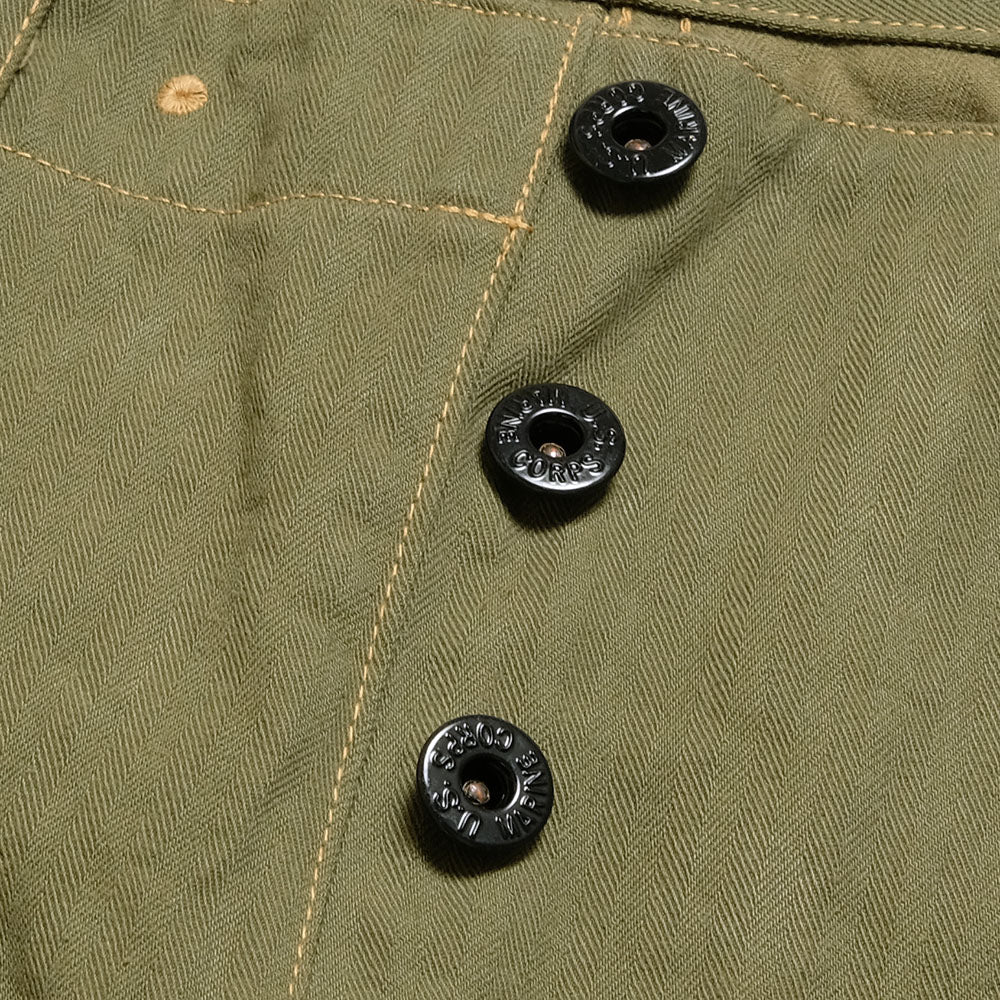 BUZZ RICKSON'S - U.S. MARINE CORPS M-1944 - HERRINGBONE PANTS - SHORT LENGTH - BR42501