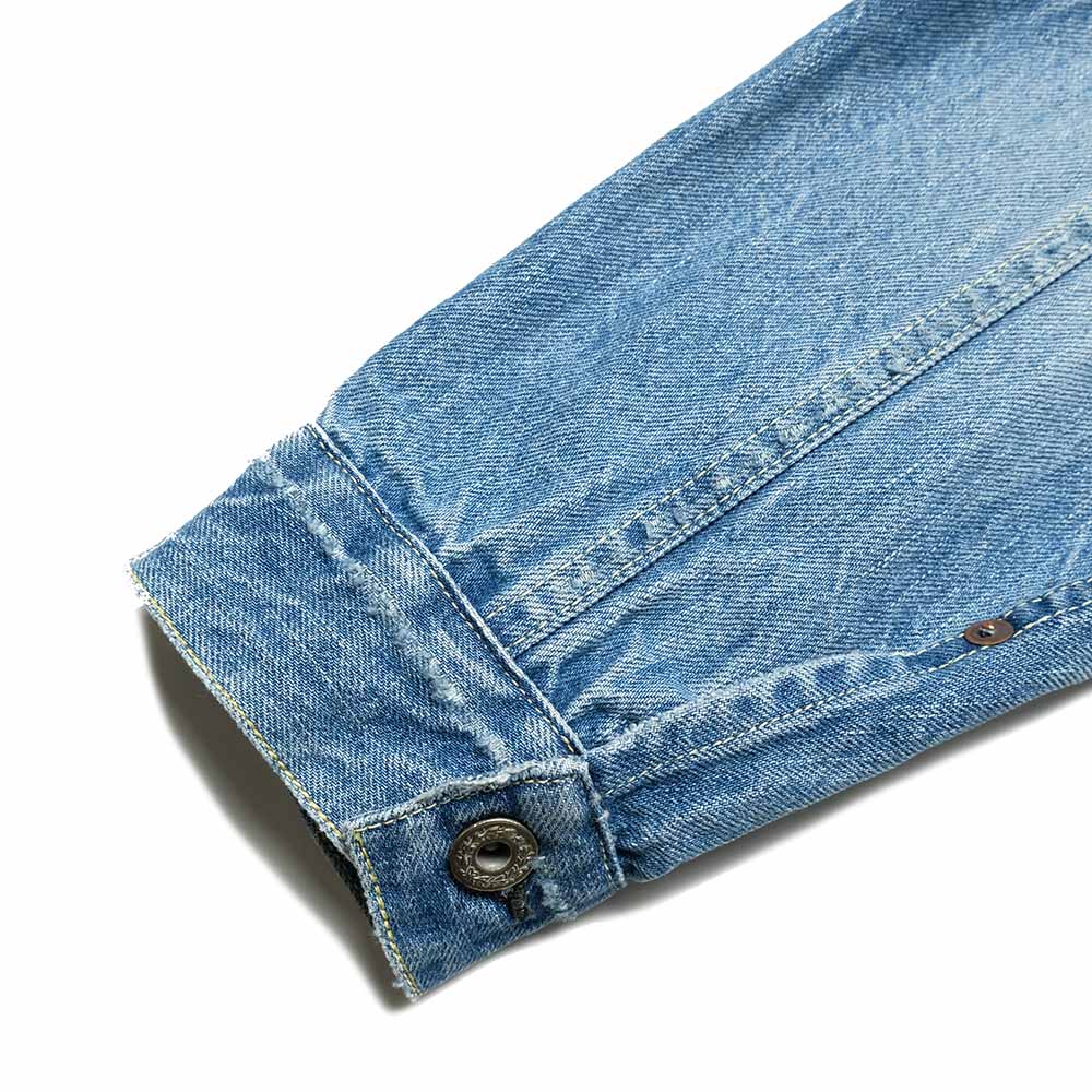 REMI RELIEF - 12oz DENIM WW2 MODEL JACKET - USED BLUE - RN30389034