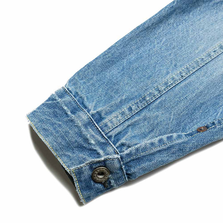 REMI RELIEF - 12oz DENIM WW2 MODEL JACKET - USED BLUE - RN30389034