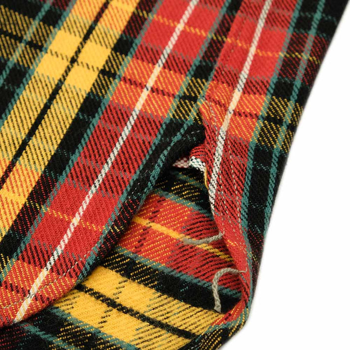 WAREHOUSE - Lot.3022 FLANNEL SHIRTS WITH CHINSTRAP - F柄 - ONE WASH - WH-3022F24