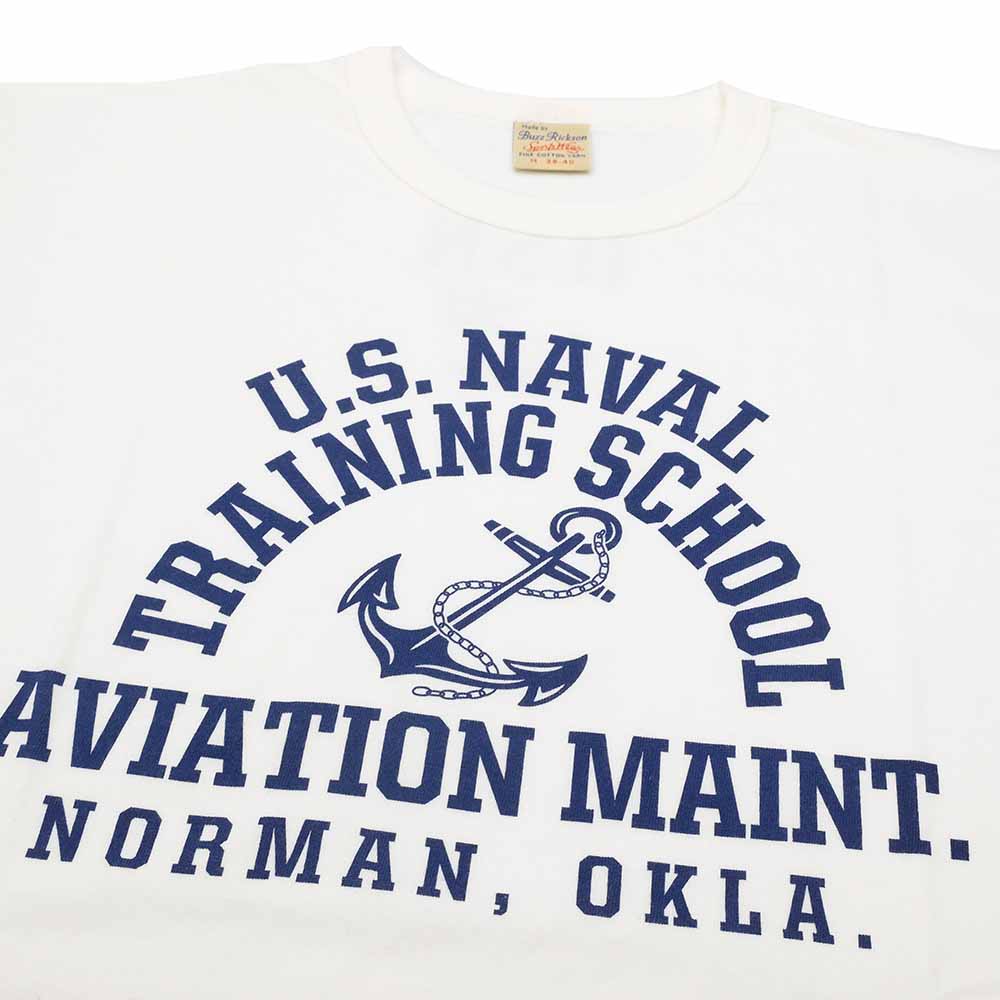 BUZZ RICKSON'S - GOVERNMENT ISSUE T-SHIRT - U.S. NAVAL TRAINING SCHOOL - BR79573