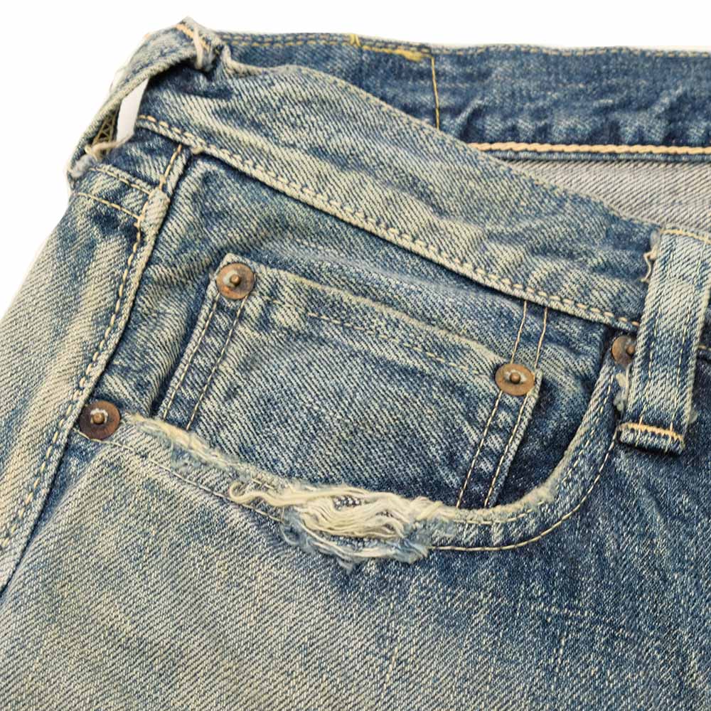 SUGAR CANE - 14.25oz. DENIM 1947 REMAKE AGED MODEL - REGULAR STRAIGHT - SC41947SR