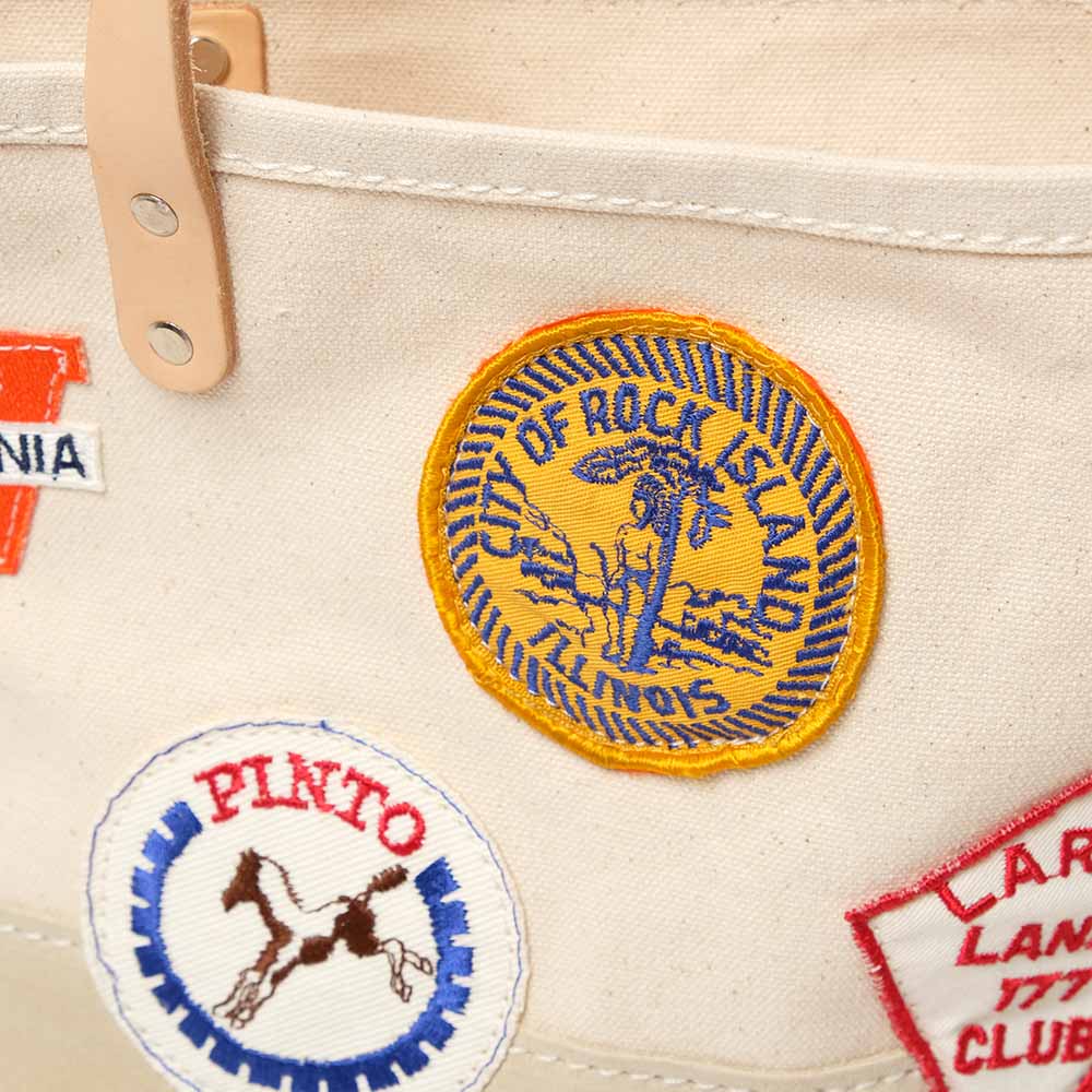 HERITAGE LEATHER CO. - VINTAGE PATCH MINI TOTE - HLC-9213