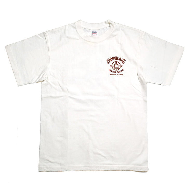 IRON HEART - 7.5oz HEAVY BODY PRINT TEE - ピストン柄 - IHT-2403