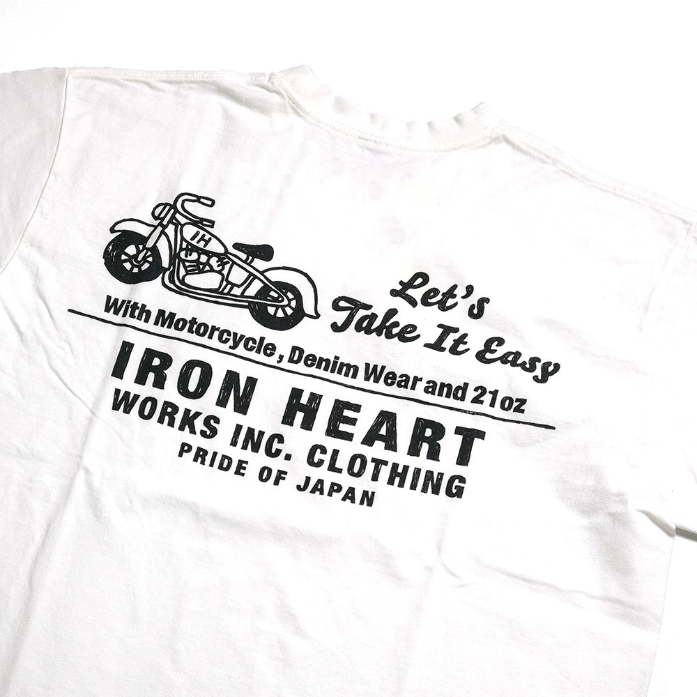 IRON HEART - 7.5oz HEAVY BODY PRINT TEE - Old Sign柄 - IHT-2404