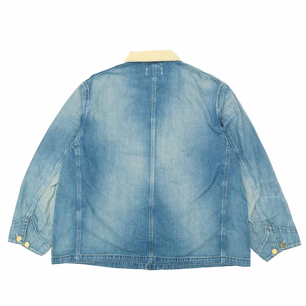 HOLLYWOOD RANCH MARKET - Light Denim Vintage Wash Short Coverall - 1017906