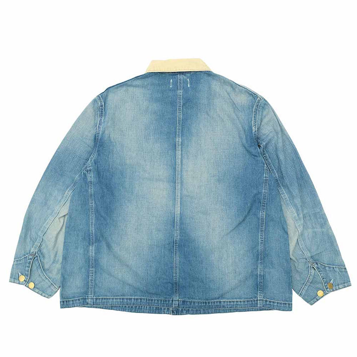 HOLLYWOOD RANCH MARKET - Light Denim Vintage Wash Short Coverall - 1017906