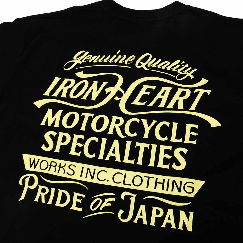 IRON HEART - 7.5oz HEAVY BODY PRINT T-SHIRT - MOTORCYCLE SPECIALTIES - IHT-2505