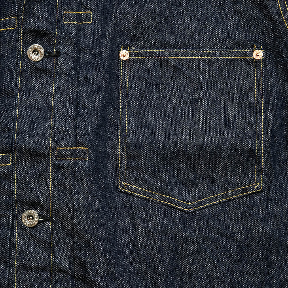 BUZZ RICKSON'S - WORLD WAR II DENIM BLOUSE SPLIT T - BR16041T