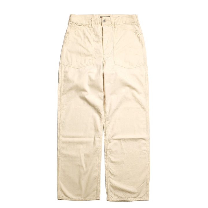 BUZZ RICKSON'S - TROUSERS, WORKING, WHITE TWILL - BR42635