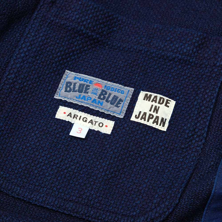 BLUE BLUE JAPAN - Honnai Nijuu Sasiko Orienntaru Jaket - 1016589
