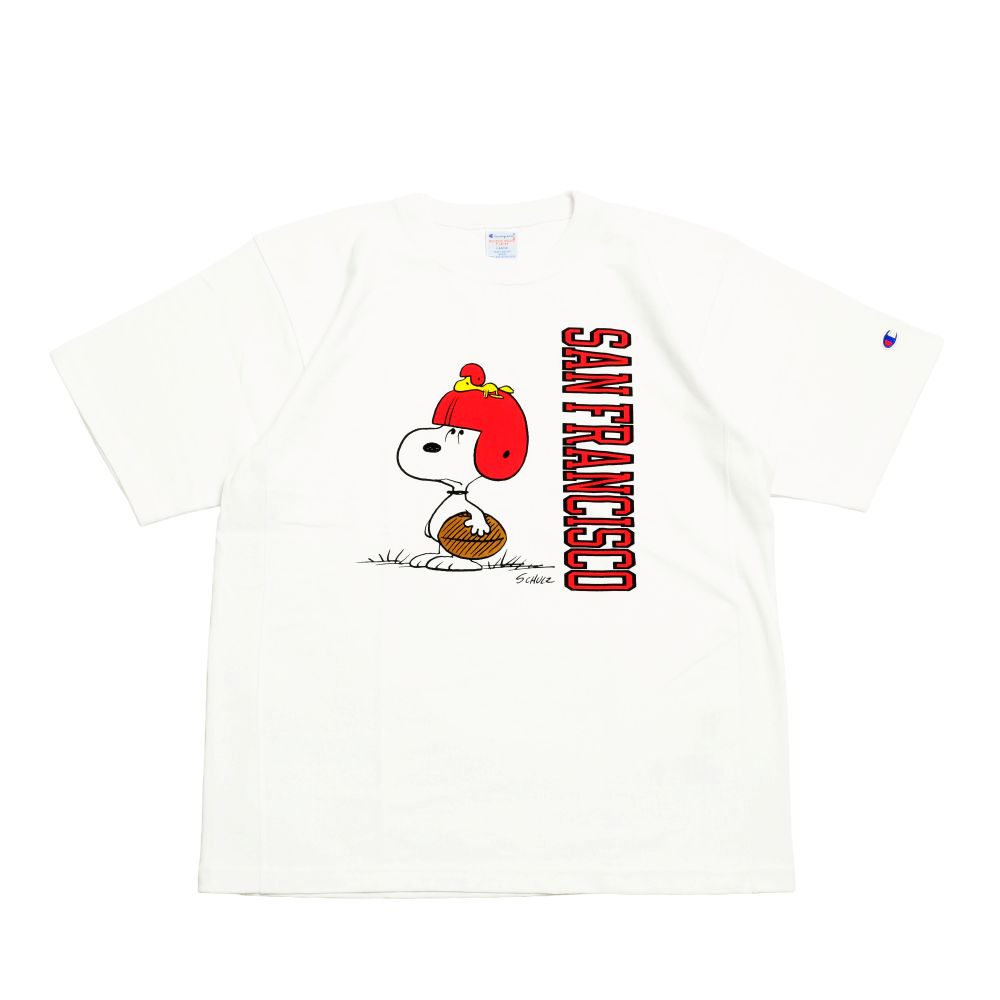 Champion - REVERSE WEAVE S/S T-SHIRT - PEANUTS - San Francisco - C3-B351