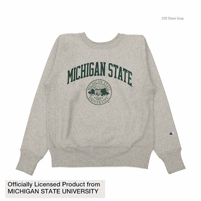 Champion - REVERS WEAVE CREW NECK SWEATSHIRT - MICHIGAN STATE - C5-A007