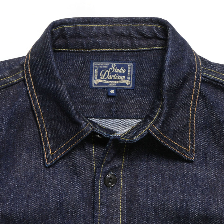 STUDIO D’ARTISAN & SA. - 14oz. DENIM WORK SHIRT - D5335
