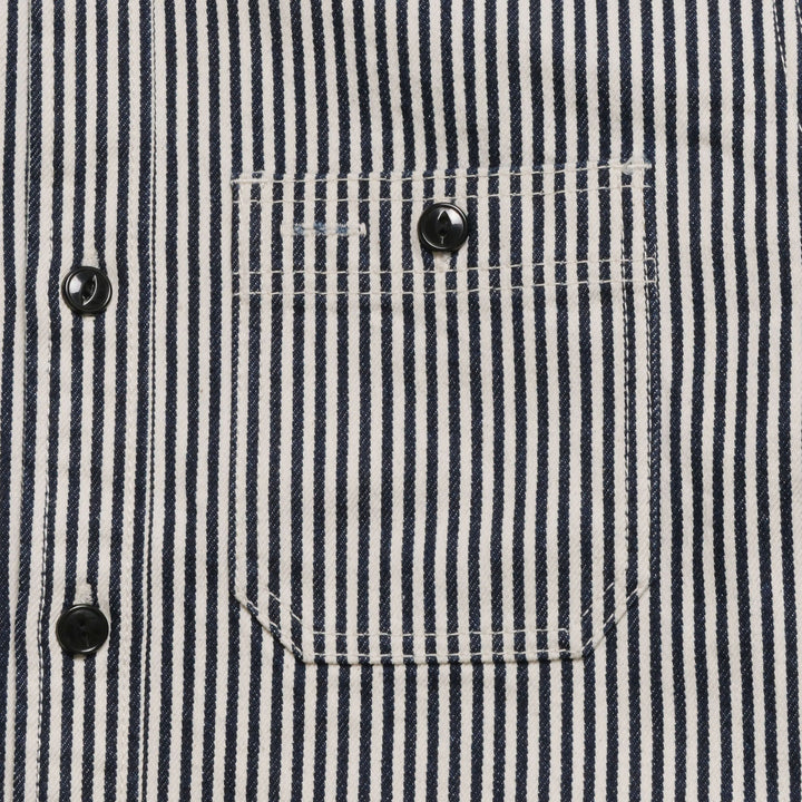 STUDIO D’ARTISAN & SA. - 14oz. HICKORY WORK SHIRT - D5335H