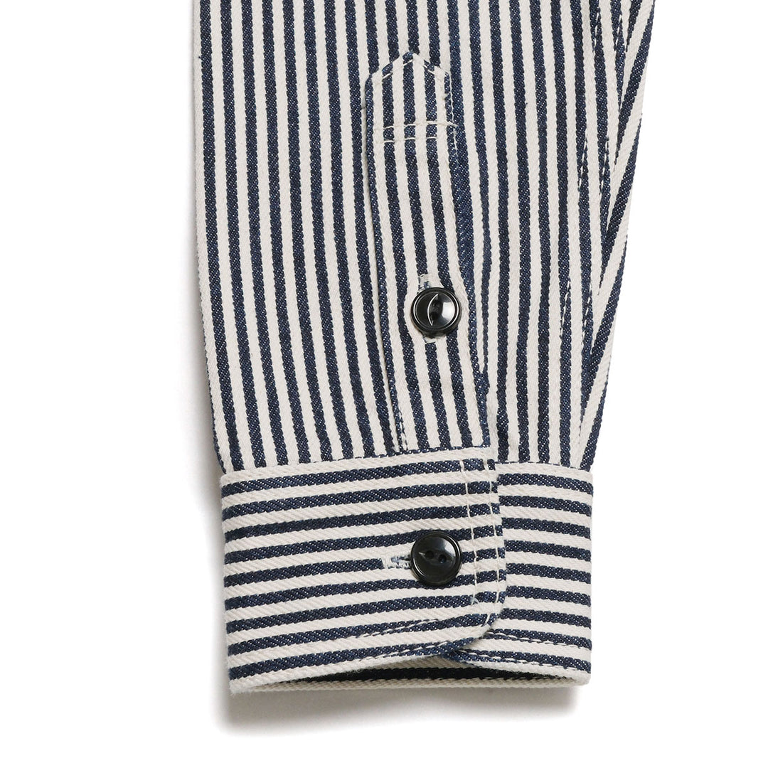 STUDIO D’ARTISAN & SA. - 14oz. HICKORY WORK SHIRT - D5335H