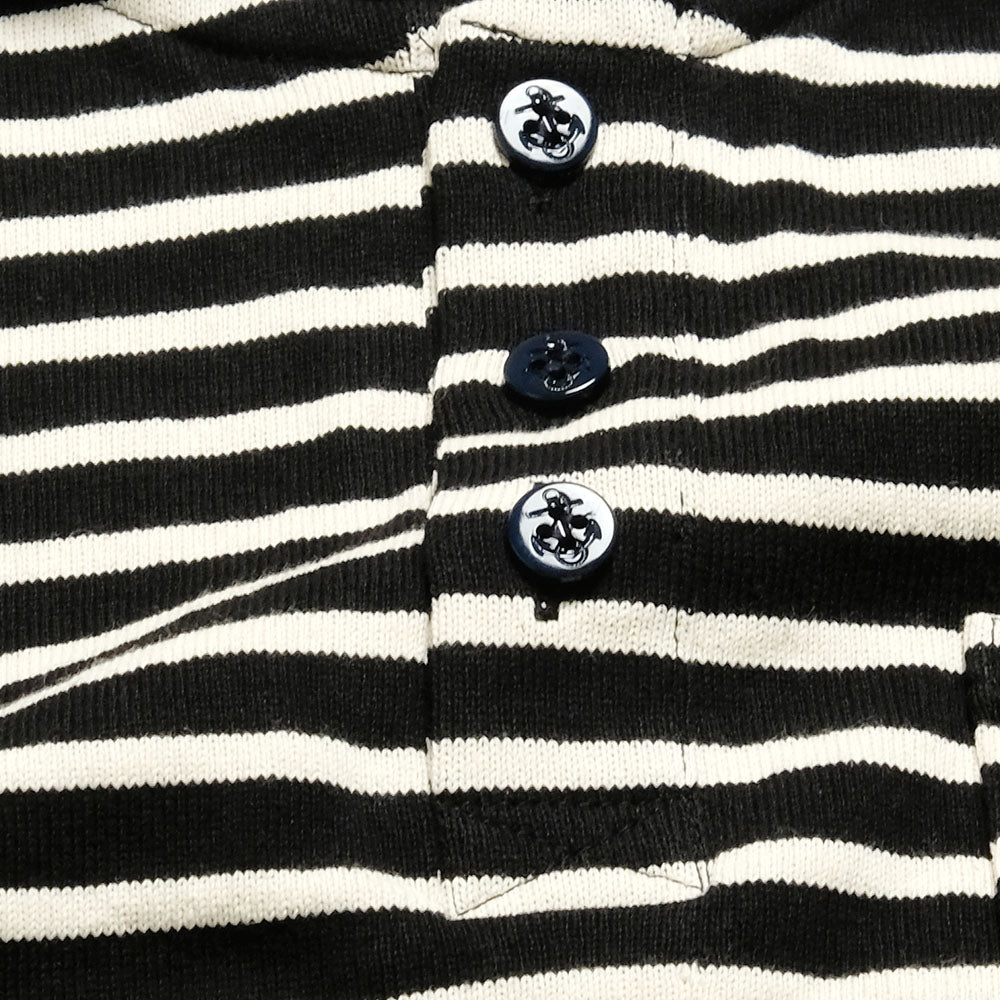 BURGUS PLUS - Shawl Collar Border Polo Shirt - HBP-011BD