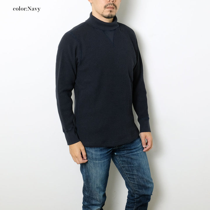 BURGUS PLUS - L/S Turtle Neck Waffle Tee - HBP-015TN