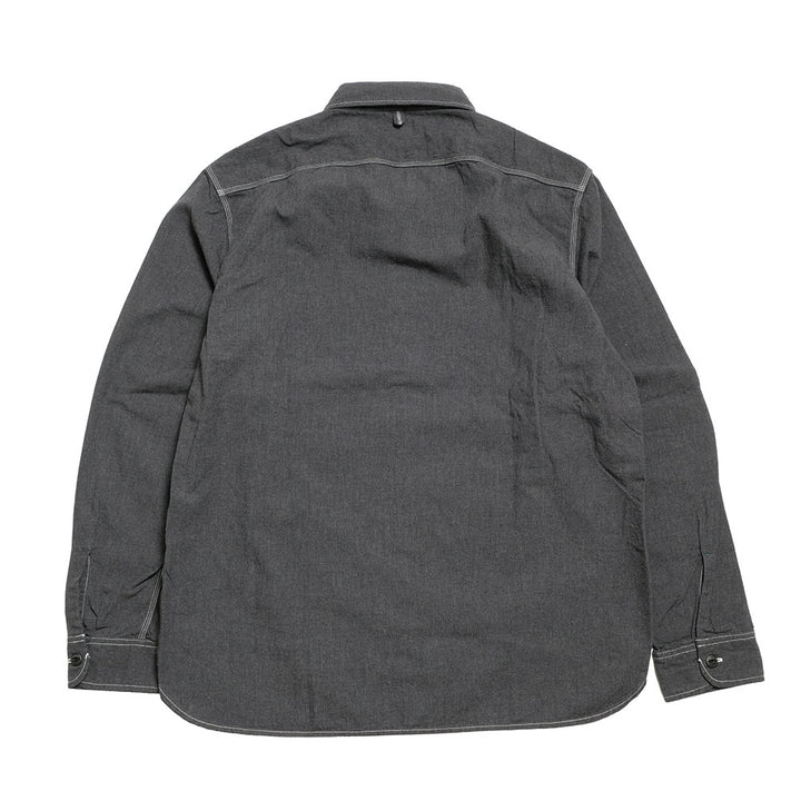 BURGUS PLUS - Beta Chambray Work Shirt - Heather Gray - HBP-300CHB